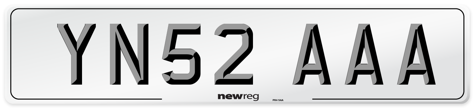 YN52 AAA Number Plate from New Reg